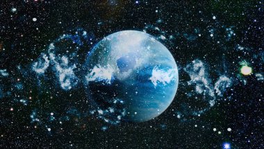 Derin uzay bulunan sarmal gökada. Nasa tarafından döşenmiş bu görüntü unsurları.