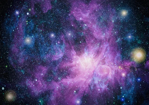 距离地球很远的地方有许多光年 Nasa 提供的这幅图像的元素 — 图库照片