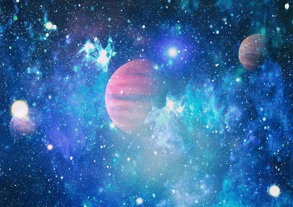 Pianeti Stelle Galassie Nello Spazio Che Mostrano Bellezza Dell Esplorazione — Foto Stock