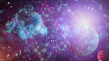 birçok ışık yılı uzakta dünya derin uzayda yıldız alanı. Bu görüntü nasa tarafından döşenmiş unsurları