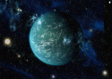 birçok ışık yılı uzakta dünya derin uzayda yıldız alanı. Bu görüntü nasa tarafından döşenmiş unsurları