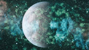 birçok ışık yılı uzakta dünya derin uzayda yıldız alanı. Bu görüntü nasa tarafından döşenmiş unsurları