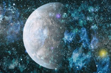 birçok ışık yılı uzakta dünya derin uzayda yıldız alanı. Bu görüntü nasa tarafından döşenmiş unsurları