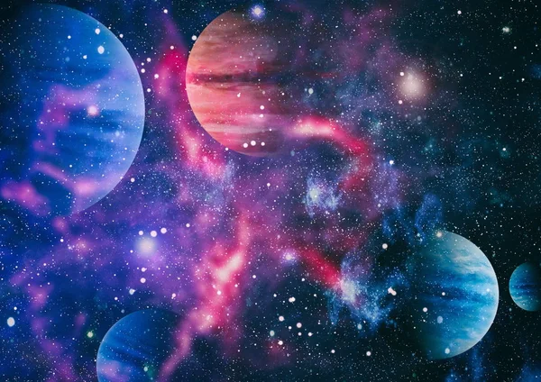 Sterren Veld Deep Space Vele Lichtjaren Ver Van Aarde Elementen — Stockfoto