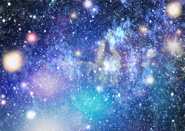 Planets Stars Galaxies Outer Space Showing Beauty Space Exploration Elements — Stock Photo, Image