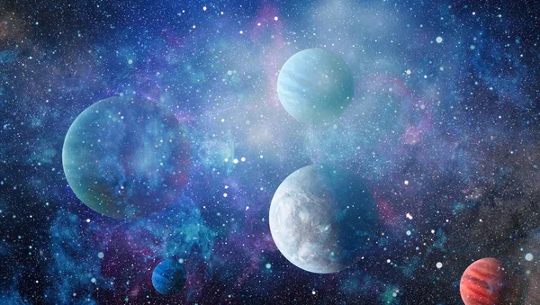 Eksplozja Supernowej Mgławica Jasna Gwiazda Daleka Galaktyka Abstrakcyjny Obraz Elementy — Zdjęcie stockowe