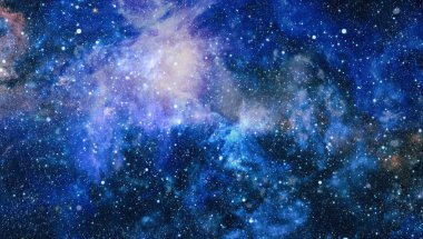 Patlama süpernovası. Parlak Yıldız Nebulası. Uzak galaksi. Soyut görüntü. Bu görüntünün elementleri NASA tarafından desteklenmektedir.