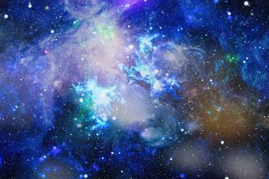 Patlama süpernovası. Parlak Yıldız Nebulası. Uzak galaksi. Soyut görüntü. Bu görüntünün elementleri NASA tarafından desteklenmektedir.