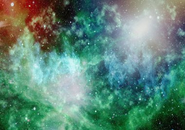 Patlama süpernovası. Parlak Yıldız Nebulası. Uzak galaksi. Soyut görüntü. Bu görüntünün elementleri NASA tarafından desteklenmektedir.