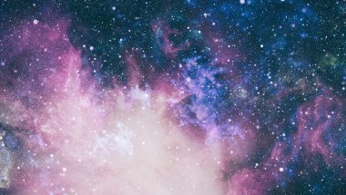 Patlama süpernovası. Parlak Yıldız Nebulası. Uzak galaksi. Soyut görüntü. Bu görüntünün elementleri NASA tarafından desteklenmektedir.