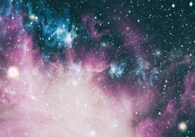 Patlama süpernovası. Parlak Yıldız Nebulası. Uzak galaksi. Soyut görüntü. Bu görüntünün elementleri NASA tarafından desteklenmektedir.