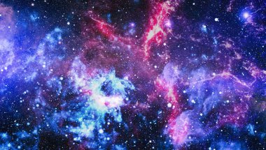 Patlama süpernovası. Parlak Yıldız Nebulası. Uzak galaksi. Soyut görüntü. Bu görüntünün elementleri NASA tarafından desteklenmektedir.