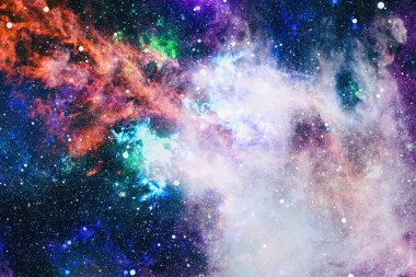 Patlama süpernovası. Parlak Yıldız Nebulası. Uzak galaksi. Soyut görüntü. Bu görüntünün elementleri NASA tarafından desteklenmektedir.