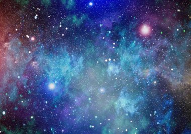 Patlama süpernovası. Parlak Yıldız Nebulası. Uzak galaksi. Soyut görüntü. Bu görüntünün elementleri NASA tarafından desteklenmektedir.