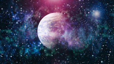 Patlama süpernovası. Parlak Yıldız Nebulası. Uzak galaksi. Soyut görüntü. Bu görüntünün elementleri NASA tarafından desteklenmektedir.