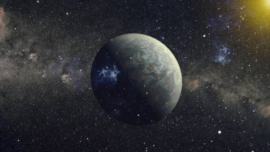 Patlama süpernovası. Parlak Yıldız Nebulası. Uzak galaksi. Soyut görüntü. Bu görüntünün elementleri NASA tarafından desteklenmektedir.