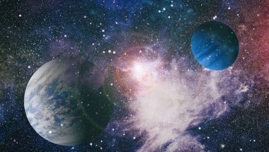 Yıldızlı uzay arka plan dokusu