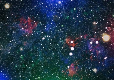 Patlama süpernovası. Parlak Yıldız Nebulası. Uzak galaksi. Soyut görüntü. Bu görüntünün elementleri NASA tarafından desteklenmektedir.