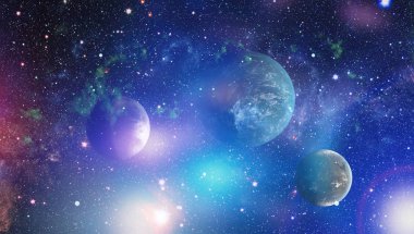 Yıldızlı uzay arka plan dokusu