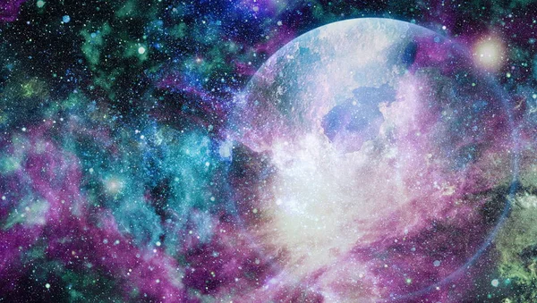 birçok ışık yılı uzakta dünya derin uzayda yıldız alanı. Bu görüntü nasa tarafından döşenmiş unsurları