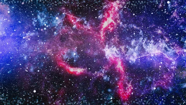 Exploze Supernova Mlhovina Jasné Hvězdy Vzdálená Galaxie Abstraktní Obraz Prvky — Stock fotografie