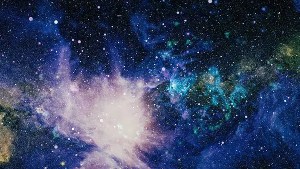 Patlama süpernovası. Parlak Yıldız Nebulası. Uzak galaksi. Soyut görüntü. Bu görüntünün elementleri NASA tarafından desteklenmektedir.