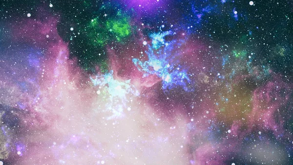Exploze Supernova Mlhovina Jasné Hvězdy Vzdálená Galaxie Abstraktní Obraz Prvky — Stock fotografie
