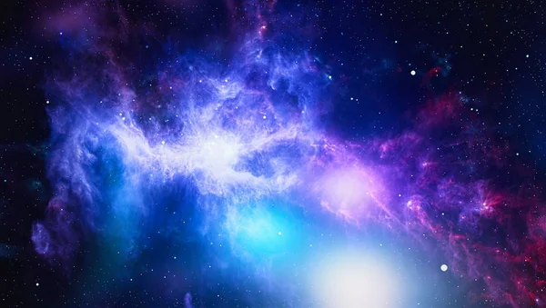 Explosion Supernova Bright Star Nebula Distant Galaxy Abstract Image Elements — Stock Photo, Image