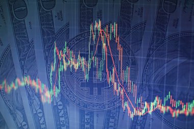 Bitcoin ve bir kuruş para bize dolar faturaları, makro çekim