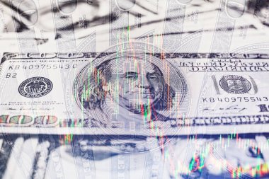 Bitcoin ve bir kuruş para bize dolar faturaları, makro çekim