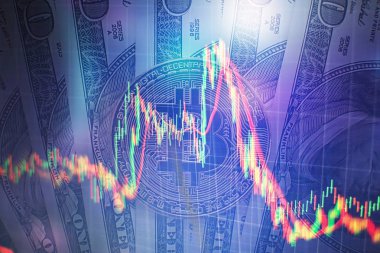 Bitcoin ve bir kuruş para bize dolar faturaları, makro çekim