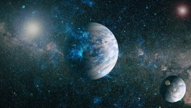 Yıldızlı uzay arka plan dokusu