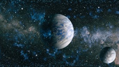 Yıldızlı uzay arka plan dokusu