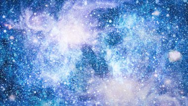 Nebula ve galaksiler uzayda. Bu görüntünün elementleri NASA tarafından desteklenmektedir.