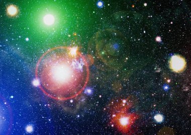 Derin uzay. Yüksek çözünürlüklü yıldız alanı. Yıldızlı uzay arka plan dokusu. Renkli Yıldızlı Gece Gökyüzü Dış Uzay arkaplanı