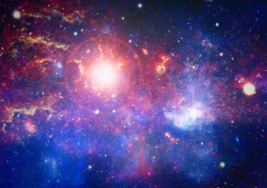 birçok ışık yılı uzakta dünya derin uzayda yıldız alanı. Bu görüntü nasa tarafından döşenmiş unsurları