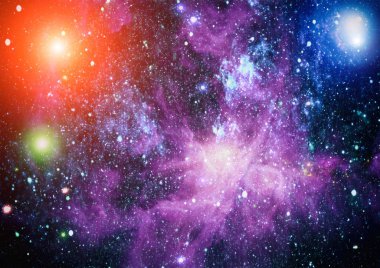 Derin uzay bulunan sarmal gökada. Nasa tarafından döşenmiş bu görüntü unsurları.