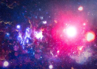 birçok ışık yılı uzakta dünya derin uzayda yıldız alanı. Bu görüntü nasa tarafından döşenmiş unsurları