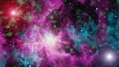 Derin uzay bulunan sarmal gökada. Nasa tarafından döşenmiş bu görüntü unsurları.