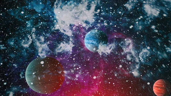 Mgławica Galaktyki Kosmosie Elementy Tego Obrazu Dostarczone Przez Nasa — Zdjęcie stockowe