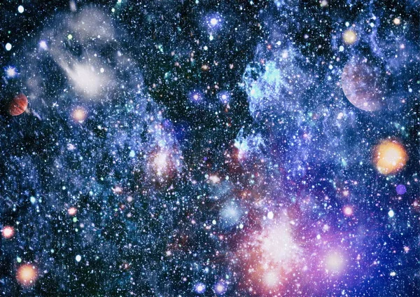Αστέρι Στον Βαθύ Διάστημα Πολλά Έτη Φωτός Μακριά Από Στοιχεία — Φωτογραφία Αρχείου
