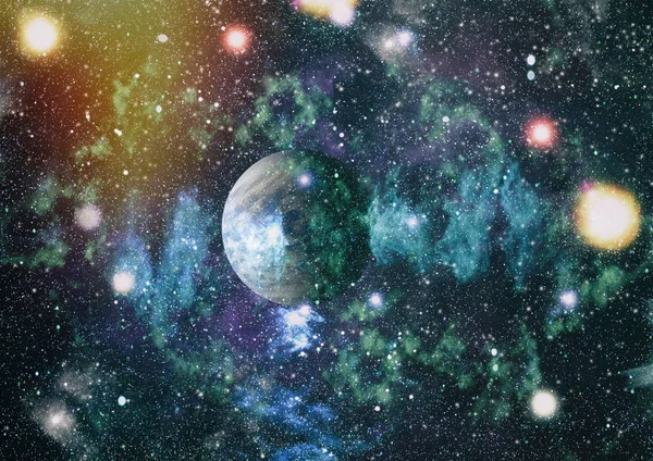 Stjärnor Planet Och Galax Ett Fritt Utrymme Delar Denna Bild — Stockfoto