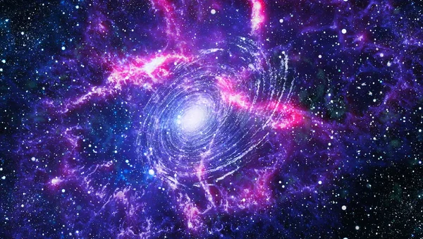 Spirální Galaxie Vesmíru Prvky Tohoto Obrázku Jsou Podle Nasa — Stock fotografie