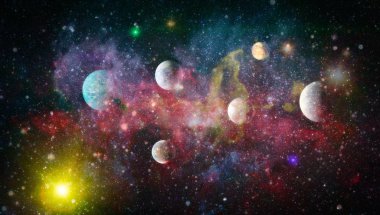 alan birçok ışık yılı uzakta dünya. Nasa tarafından döşenmiş bu görüntü unsurları