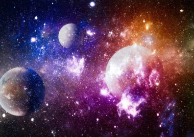 patlama süpernova. Parlak yıldız bulutsu. Uzak galaksi. Soyut resim. Nasa tarafından döşenmiş bu görüntü unsurları.