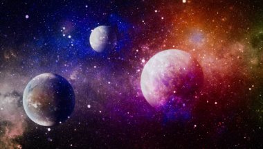 patlama süpernova. Parlak yıldız bulutsu. Uzak galaksi. Soyut resim. Nasa tarafından döşenmiş bu görüntü unsurları.