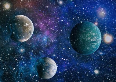 alan birçok ışık yılı uzakta dünya. Nasa tarafından döşenmiş bu görüntü unsurları