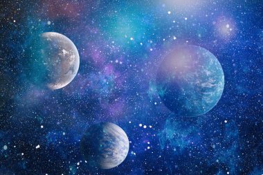 Bulutsusu ve evrendeki yıldızların açık yıldız kümesi. Güzel bulutsu, yıldızlar ve galaksiler. Nasa tarafından döşenmiş bu görüntü unsurları.