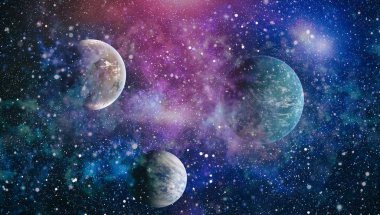 alan birçok ışık yılı uzakta dünya. Nasa tarafından döşenmiş bu görüntü unsurları