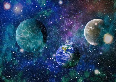 alan birçok ışık yılı uzakta dünya. Nasa tarafından döşenmiş bu görüntü unsurları